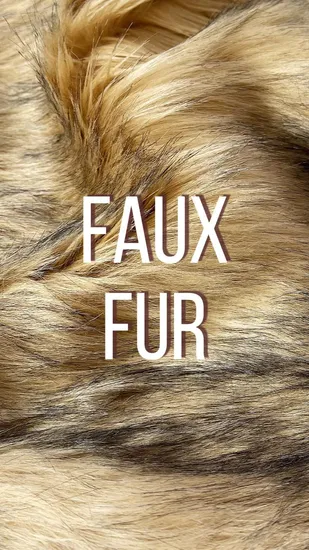 Kingcason Zweifarbiger Jacquard-Luxus-Teppichstoff mit Kragen aus Waschbärfell in Graubraun