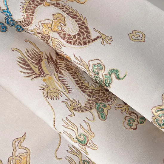 Hochwertiger, seidig gemusterter, weicher Jacquardstoff für elegante Abendkleider